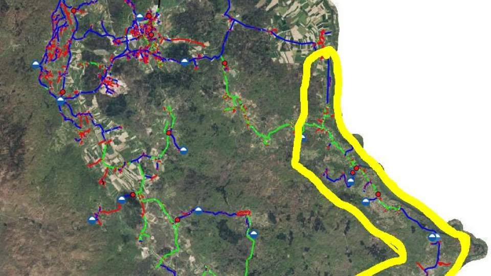 Ukrep prekuhavanja vode – del vodovodnega sistema Črnomelj, smer Bedenj – Adlešiči - Zilje